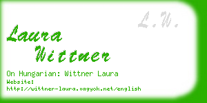 laura wittner business card